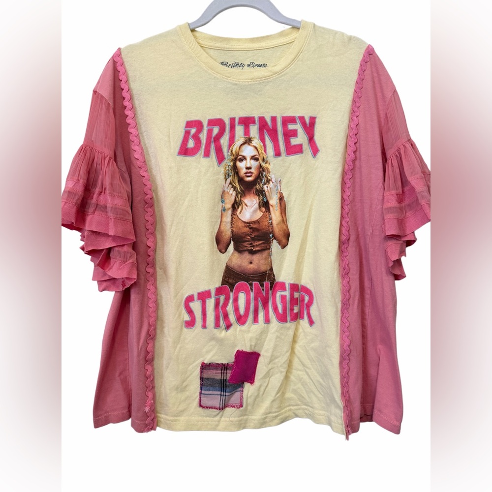 Upcycled Graphic Britney Spears T-Shirt